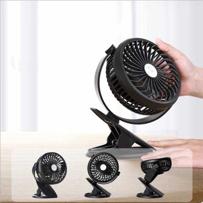 Kipas Angin Mobil Jepit Sunvisor Dashboard CORDLESS Portable 620