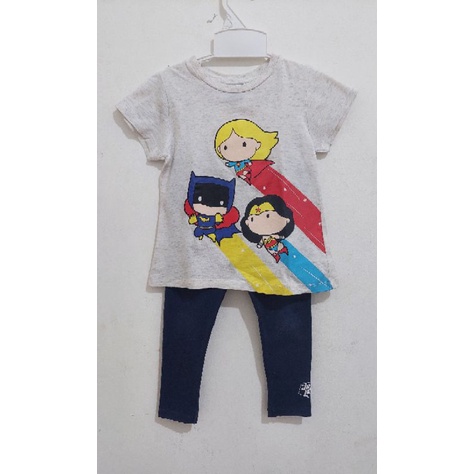 Preloved Setelan Anak Justice League Colours Baby CLRS baby Kids Icon size 24-36m