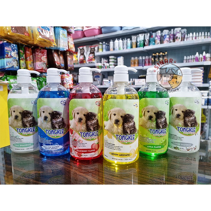 TONGKLE 1LT Shampoo Hewan - Kucing Anjing 1Liter / 1000ML Wangi Bersih