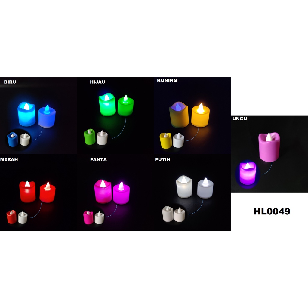 FYGALERY HL0049 Lampu Lilin LED mini Lampu Cande Light Portable Lampu Hias Mini