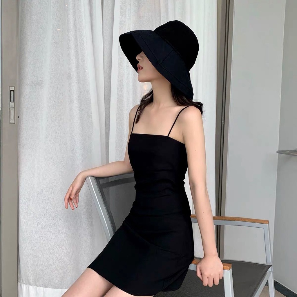 TJM BJ285 Baju Wanita Terusan Wanita Korean Off Shoulder Mini Dress Wanita Tanpa Lengan (Size S-XL)