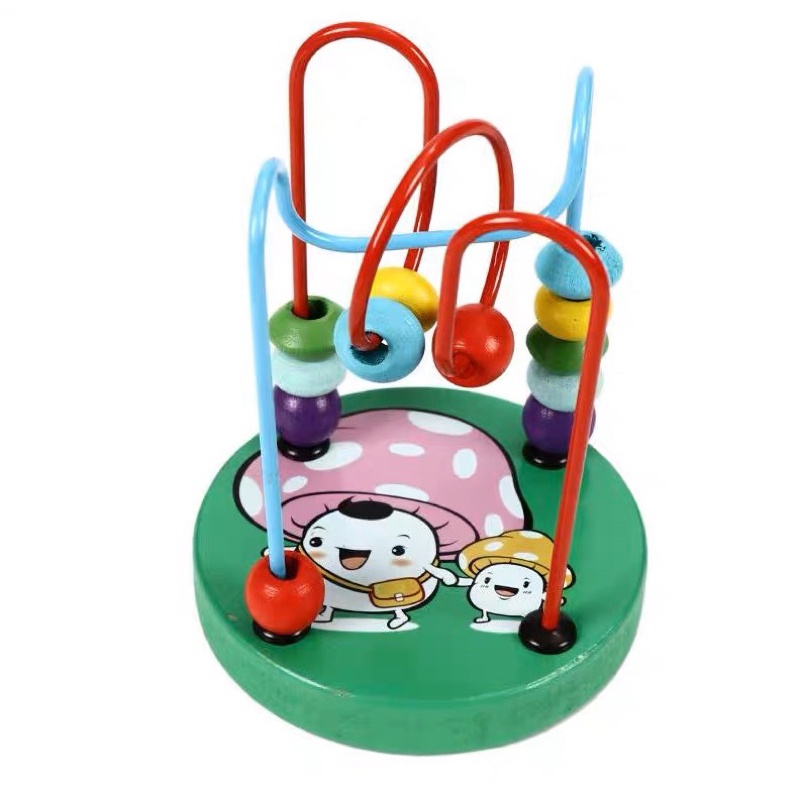 Mini Round Beads Wire Maze game / mainan alur kawat kecil / Alat Hitung Anak