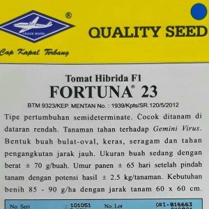 Benih Bibit Tomat Tahan Virus FORTUNA 23 5 gr
