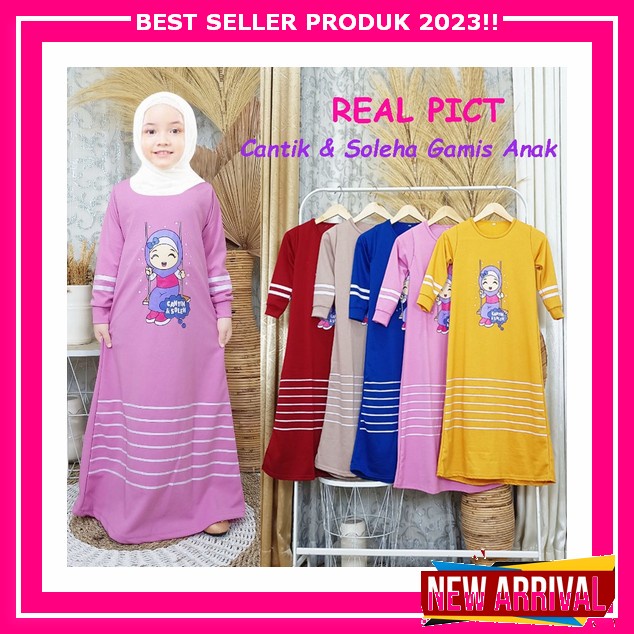 Aryana Syar'I Kids Gamis Anak Tanggung Perempuan Umur 10 11 12 13 14 15 Tahun Gamis Anak Bahan Cerut
