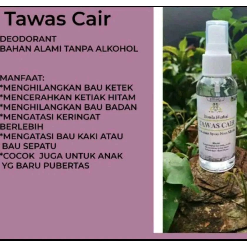 Tawas Cair / Deodorant Spray Bunda Herbal non Deorex 100mL