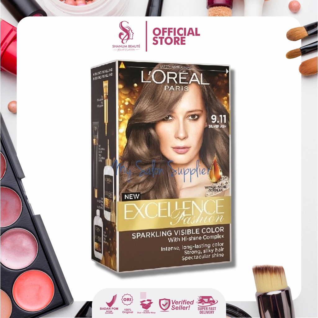 L'Oreal Excellence Fashion 9.11 Silver Ash / Cat Rambut