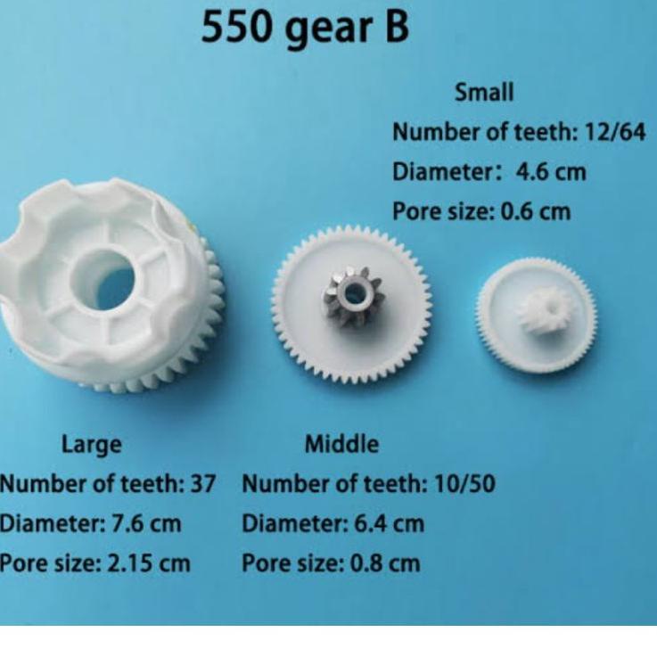 {WAT.4Fe23ᵀ} Gear box dalam tipe 550 mobil mainan aki