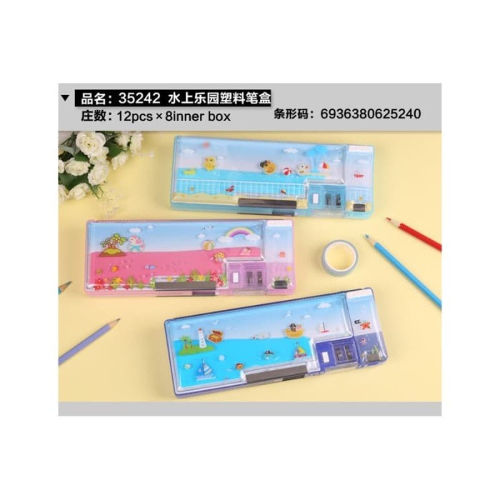 

PENCIL CASE KOTAK PENSIL MOTIF PANTAI 35242