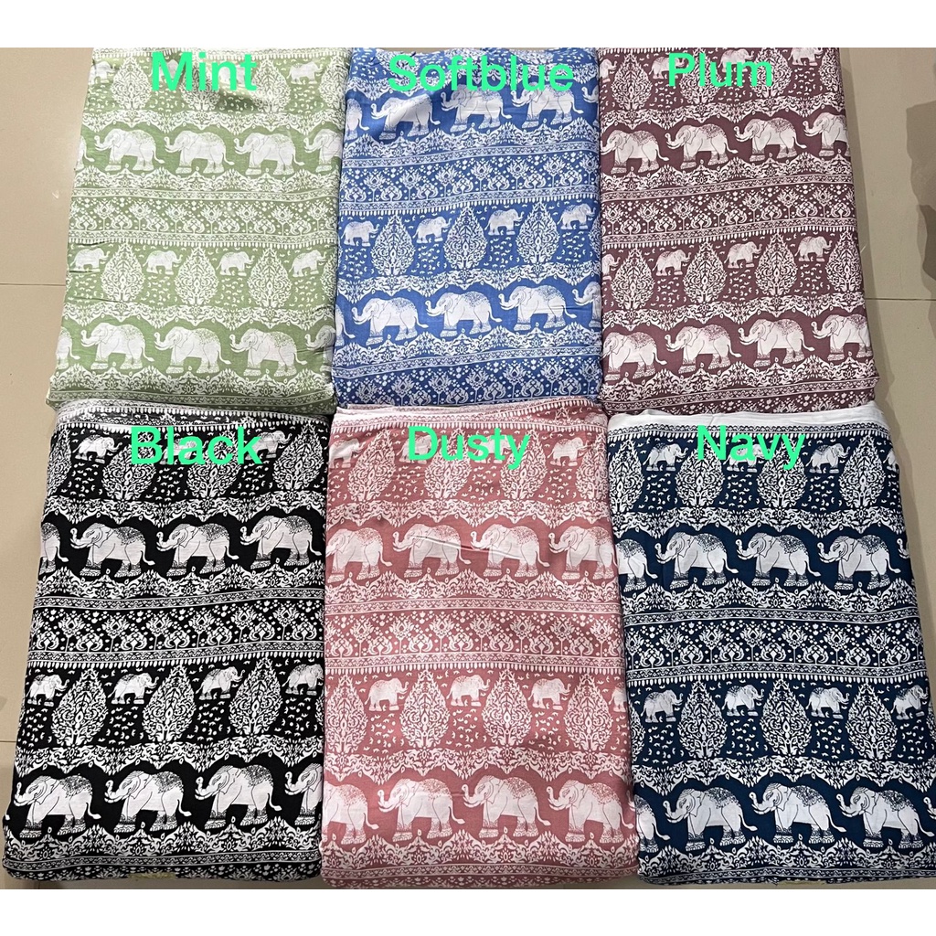 BISA COD // ECER KAIN METERAN // HARGA PER 0,5M // RAYON VISCOSE // MOTIF POLKADOT DAISY ZEBRA BUNGA