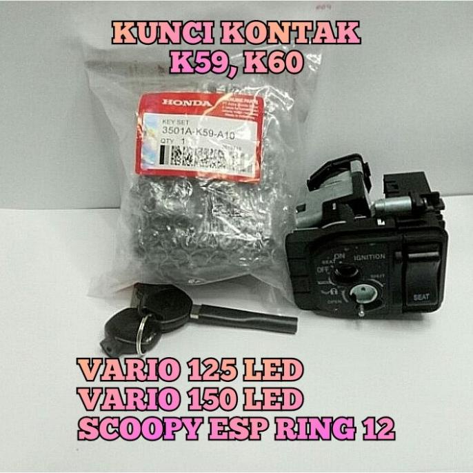 Sparepart Motor Honda Kunci Kontak K59 K60 Set Vario 125 Led