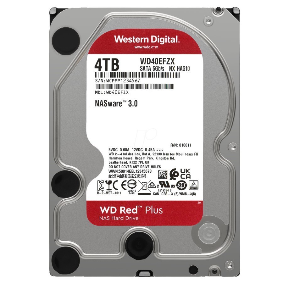 WD Red Plus PC 4TB 3.5&quot; HDD/ HD/ Hardisk/ Harddisk Internal