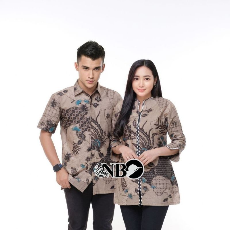 COUPLE BATIK NEW HEM BLUS BLOUSE TRENDING INTERNATIONAL COUPLE SERAGAM TERLARIS