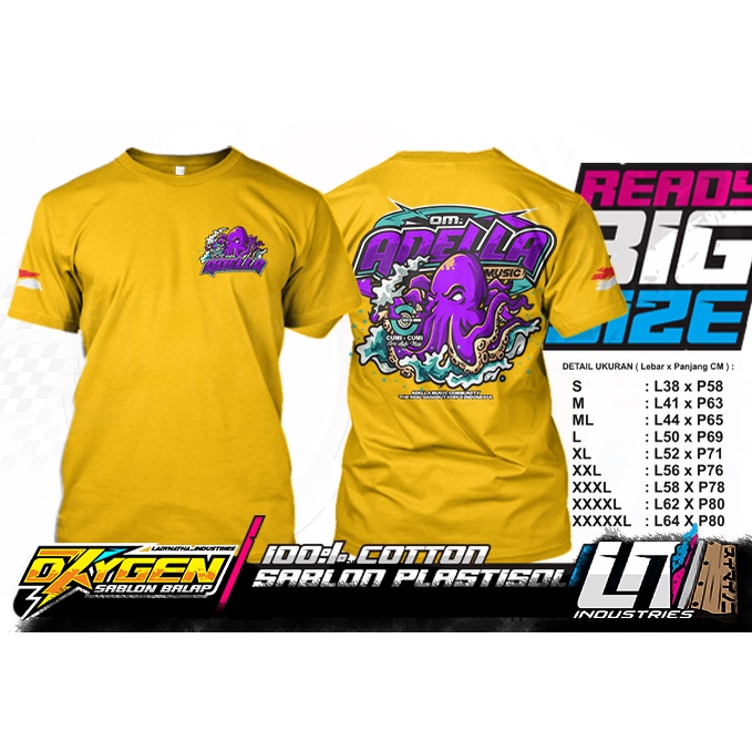 Kaos Om Adella Cumi Cumi Audio Colorfull