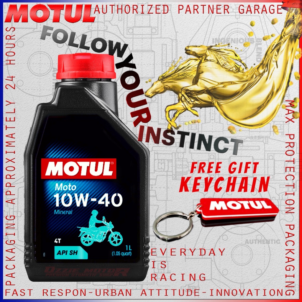 MOTUL MOTO 10W40 1L OLI MOTOR IMPORT ORIGINAL