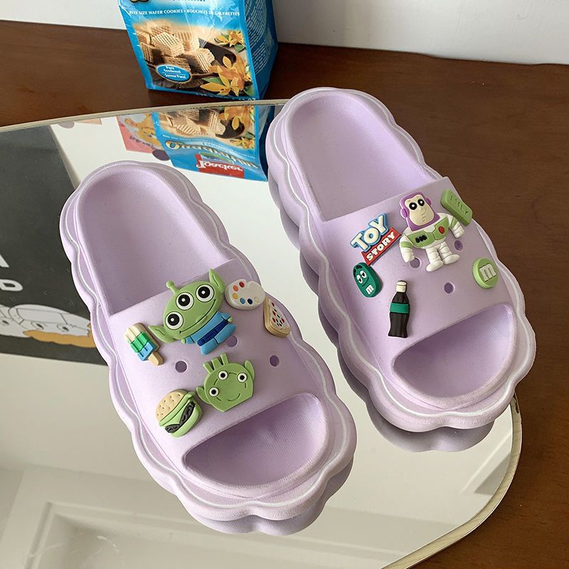 CUCI GUDANG GROSIRTAS TG0881 Sandal Slop Jelly Wanita Import Free Jiblitz Motif Bear Dan Toy Story