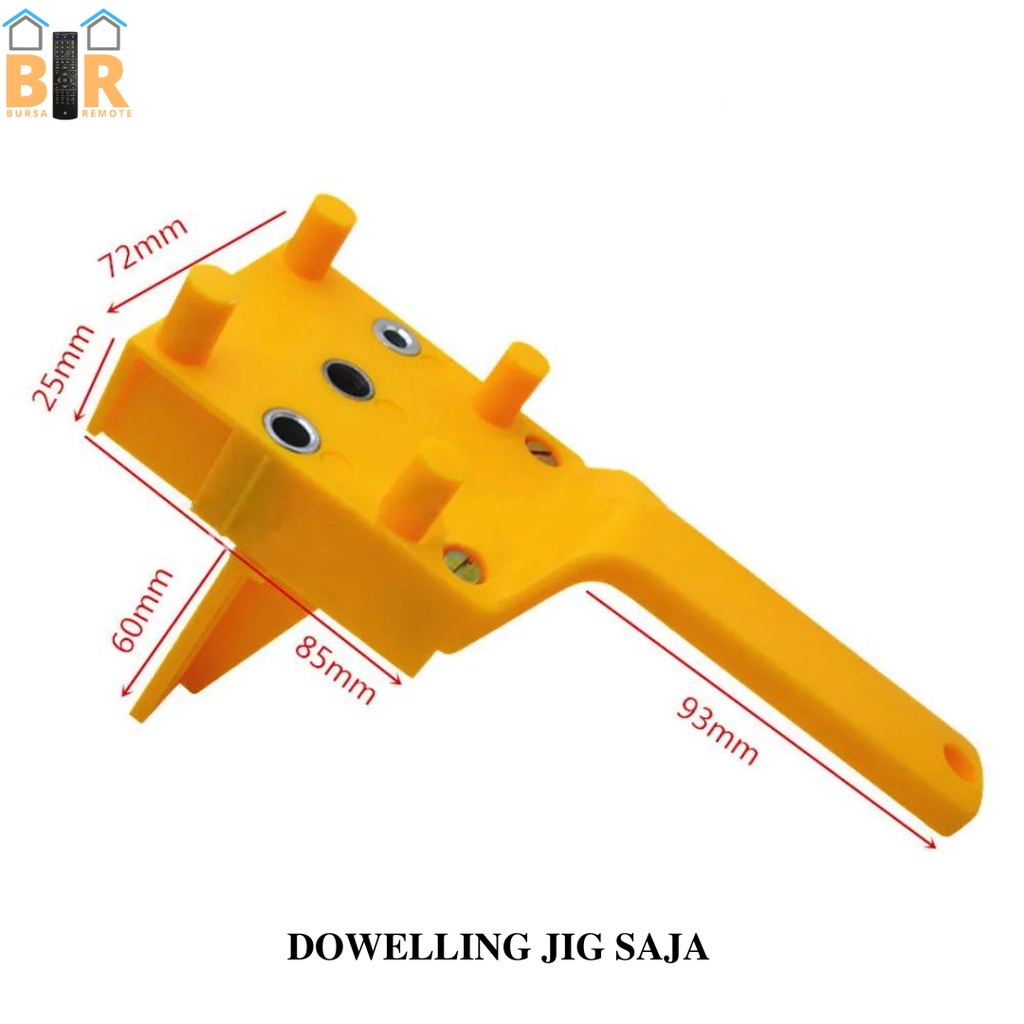 Dowelling Jig Alat Pelubang Penyambung Papan Sambungan Kayu Dowel Plywood Drill Guide Jointer 6 8 10 MM