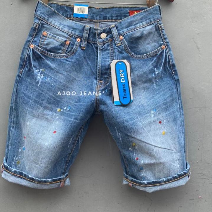 ✰ Celana Pendek Import Pria 501 Bercak Fashion Made In Vietnam 🇻🇳 Terbaru Dan Terlaris ◄