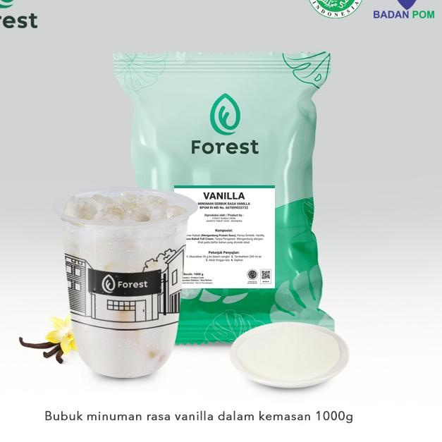 

QC PASS✔️-Bubuk Minuman VANILLA Powder - FOREST Bubble Drink
