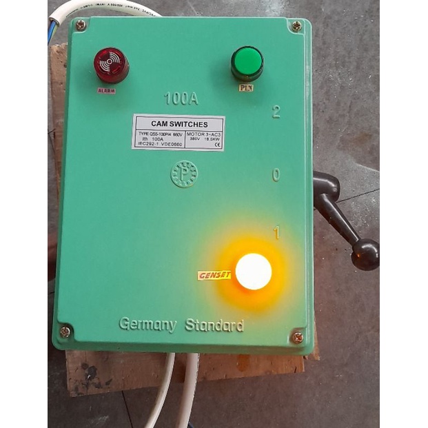 Tuas genset safety alarm 100a ohm saklar camstarter