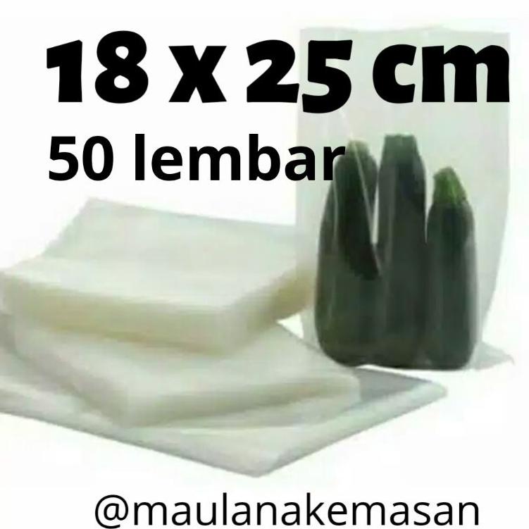 

☚ Plastik vakum vacuum bag 18x25 cm 50 lembar termurah berkualitas 80 micron PRODUCT TERLARIS 23O