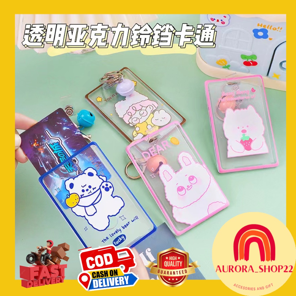 [COD] CARD HOLDER NAME TAG ID CARD HOLDER AKRILIK CUTE MOTIF KARAKTER KARTUN LANYARD