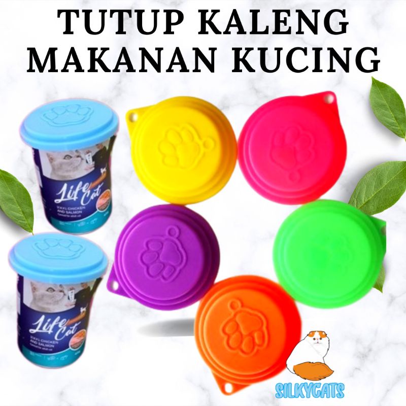 Tutup kaleng makanan basah kucing , cocok untuk kaleng lifecat, meo / markotops