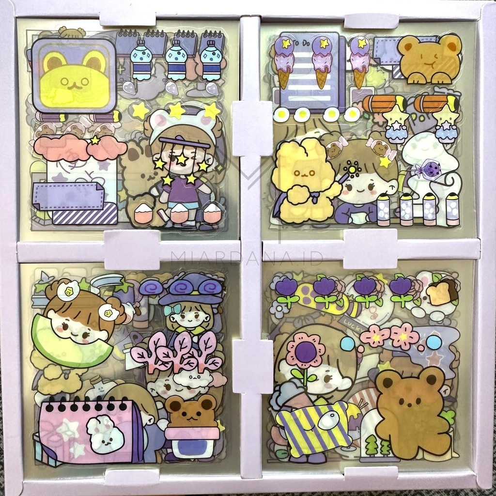 [COD] Sticker Momo Eceran Stiker Nini Ellie Kartun Waterproof Case HP Warna Lucu Dekorasi Scrapbook Handbook