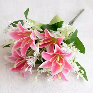 Bunga Lily Flower x7 Dekorasi