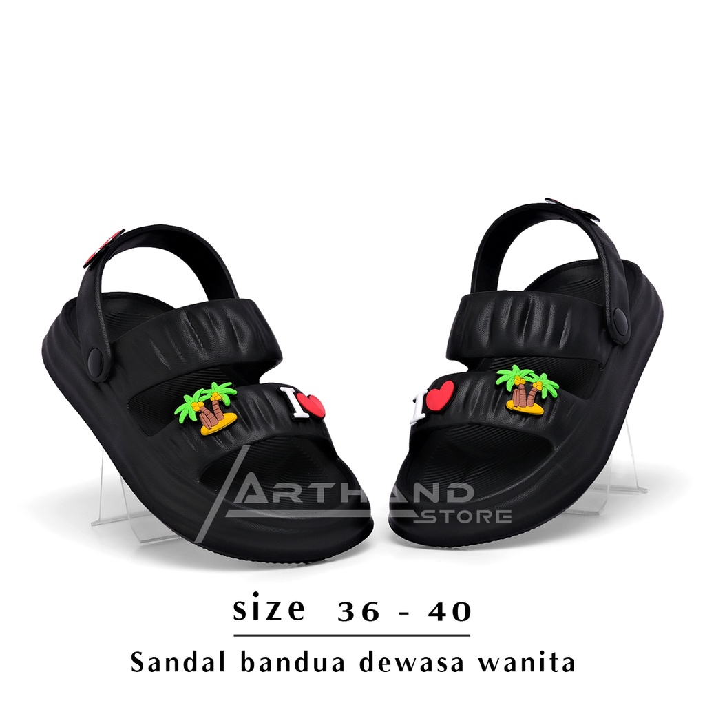 Sandal Wanita Bandua Jibitz Balance Kekinian Terbaru