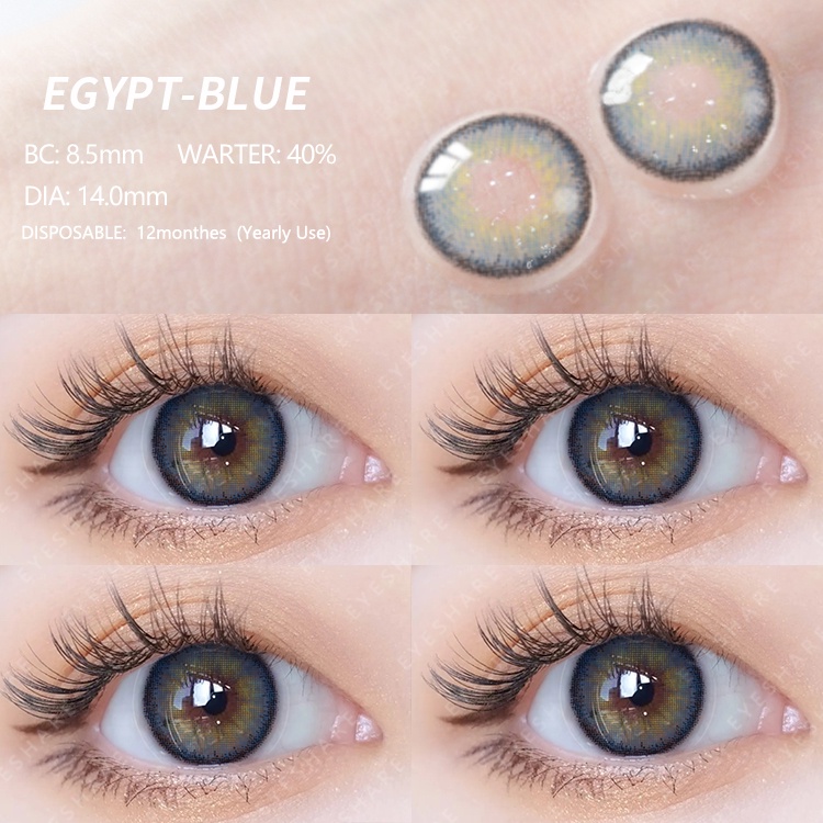 【COD】Menyinarimu EGYPT Gray Softlens Lensa Mata Softlen 14.0mm Gray Contact lens Warna Lensa Kontak Soflen