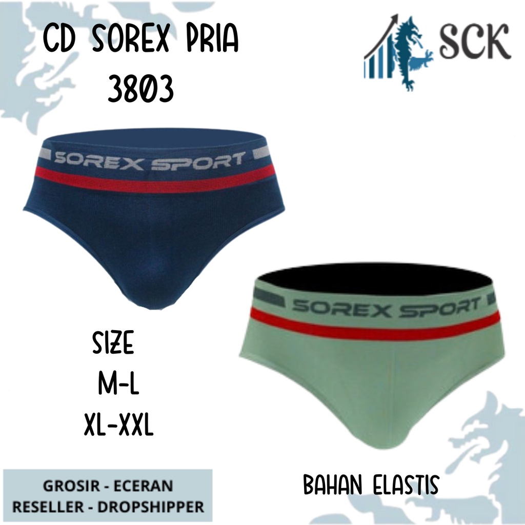 [ISI 2] CD Pria SOREX 3803 / Boxer Cowok CD Cowok SOREX - sckmenwear GROSIR