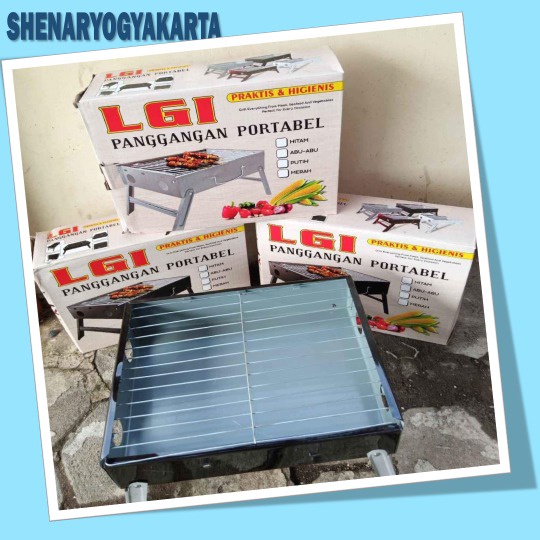 Alat Bakar Sate Tempat Panggangan Portable Panggang Daging Ayam Lipat Arang LGI