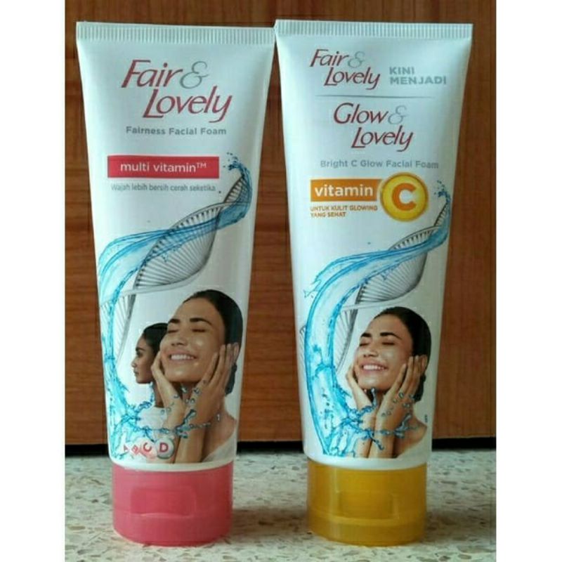 FAIR &amp; LOVELY FACIAL FOAM VITAMIN C GLOW &amp; MULTIVITAMIN 100 gr