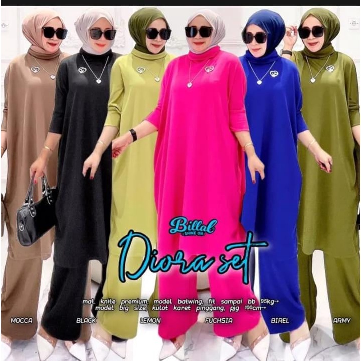 LANGSUNG KIRIM Setelan  One Set Wanita Bahan Knit premium READY BB SAMPAI 120 KG