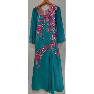 SALE [Preloved] dress gaun longdress kebaya gamis pesta party hijab muslim kondangan lamaran nikah l