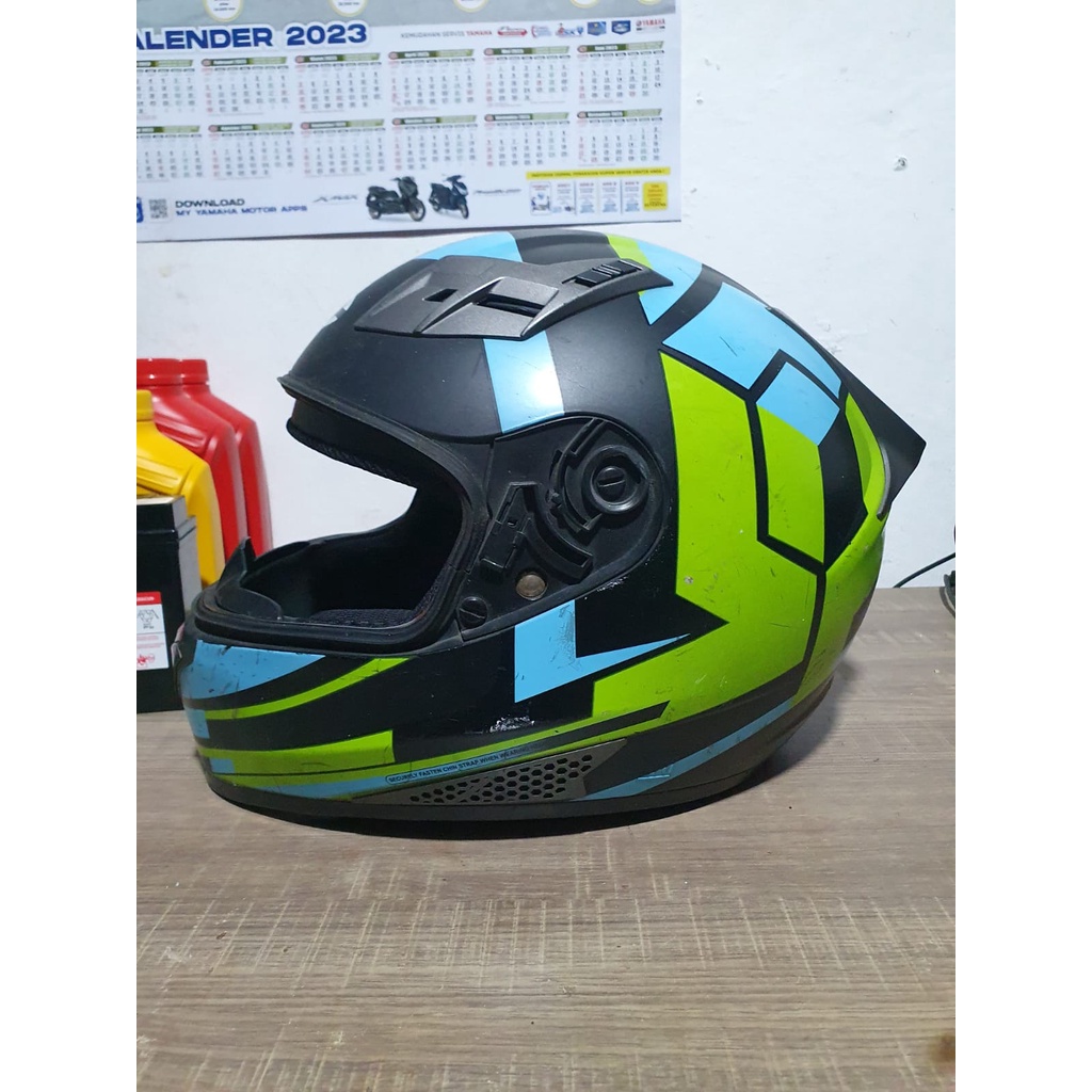 Helm Cargloss New Sport One Tetris Helm Full Face Size L Second