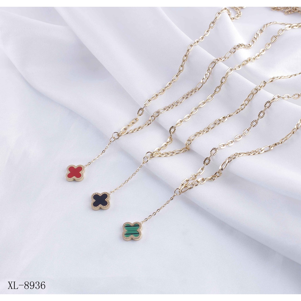 Kalung Titanium Anti Karat Perhiasan Fashion 8936