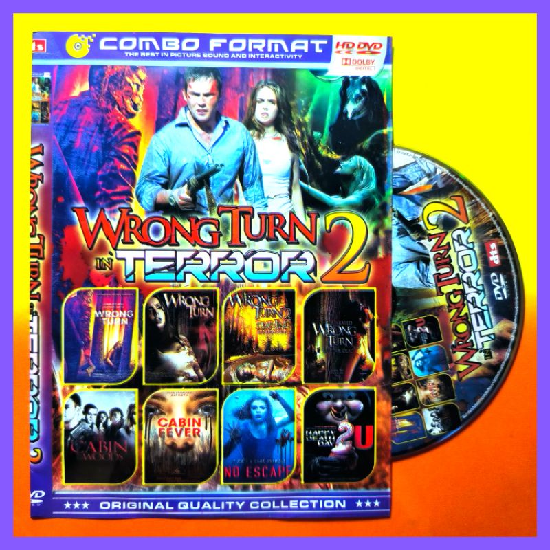 Kaset Film Koleksi Horor Kumpulan Wrong Turn Volume 2 Terbaru Teks Indonesia.
