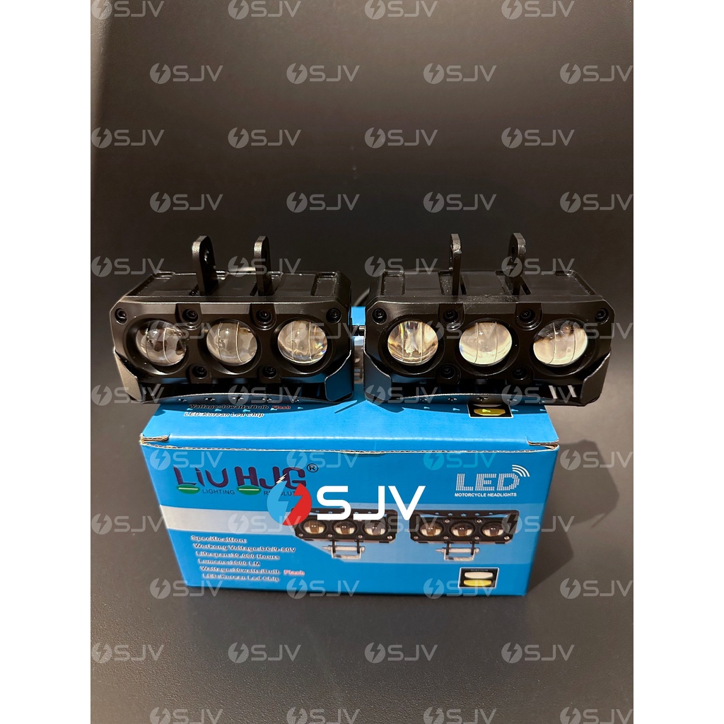 Lampu tembak SQL HJG 3 mata/mini projie motor dan mobil 60watt