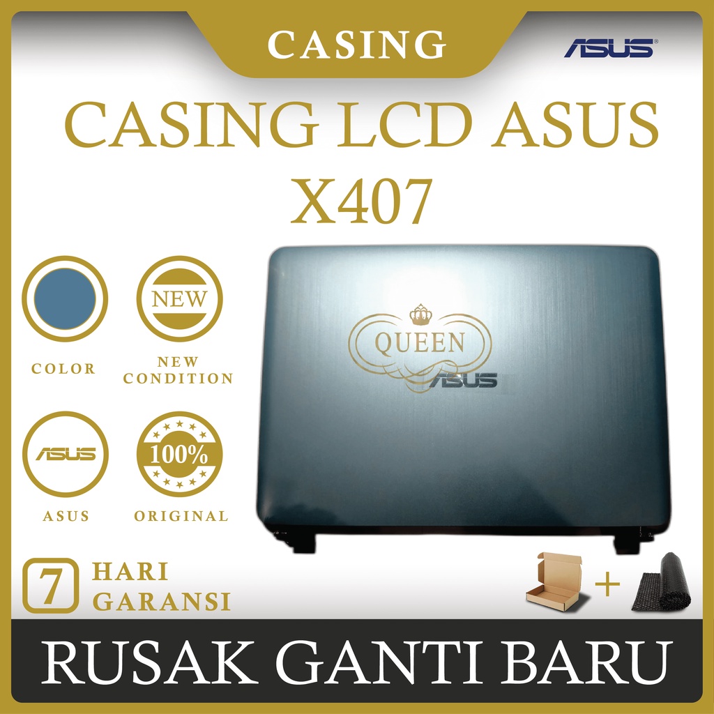CASING COVER LCD LAPTOP ASUS X407 ORIGINAL