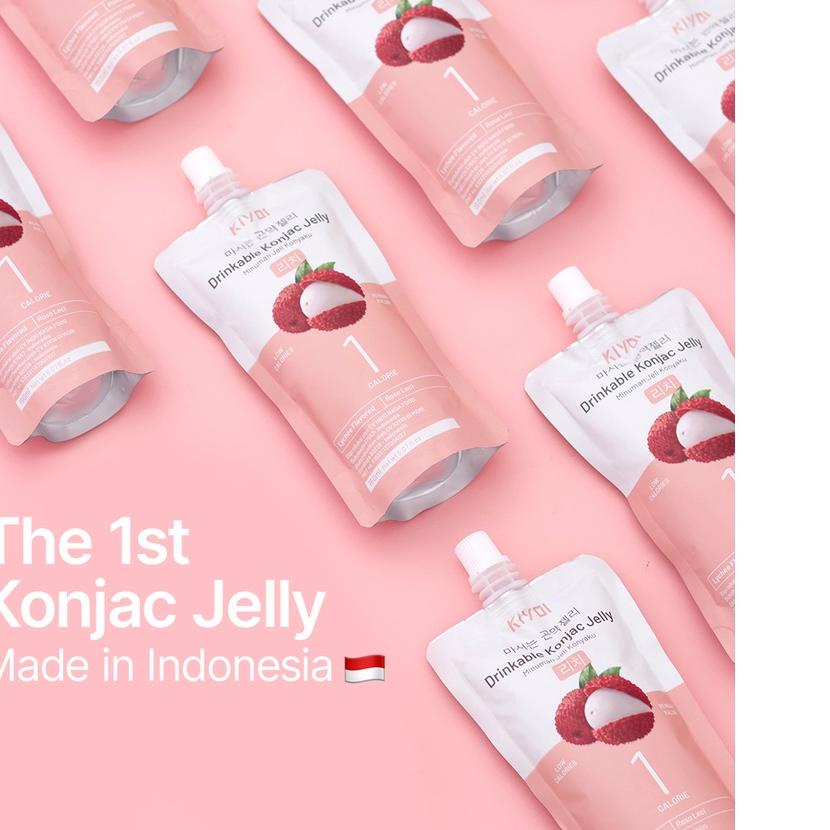 

✰ KIYOI Lychee Konjac Jelly [5 pcs set] ➶