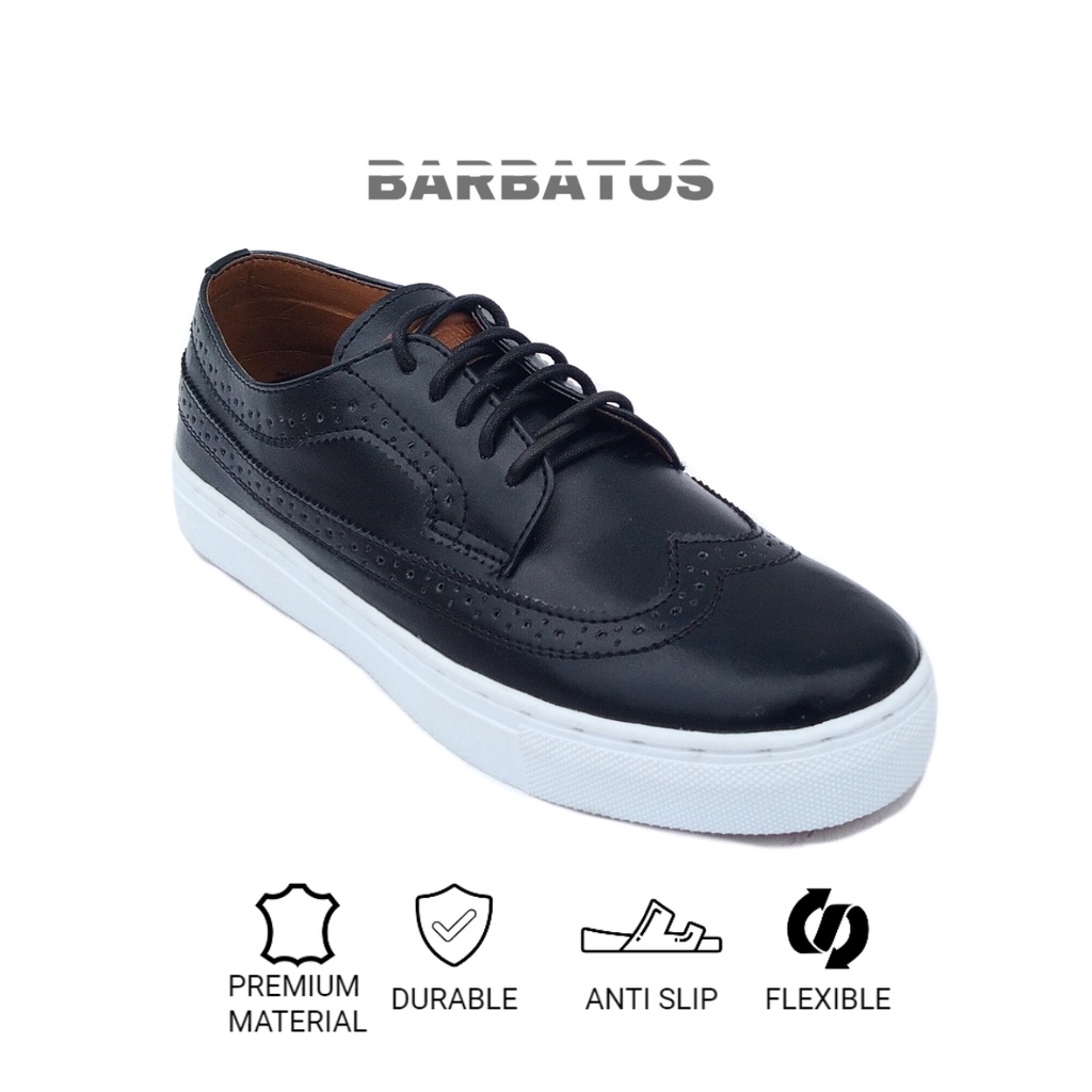 BARBATOS - Sepatu Kerja Pria Kulit Formal - Sepatu Sneakers Pria