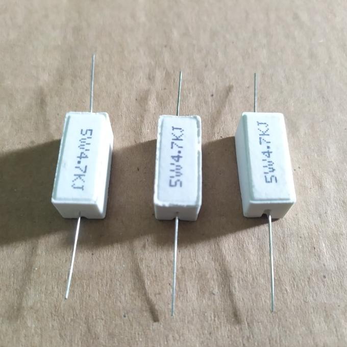 resistor kapur 4k7 5watt / 4k7 ohm 5watt / 4.7k 5 watt kualitas bagus muri33l Ayo Beli