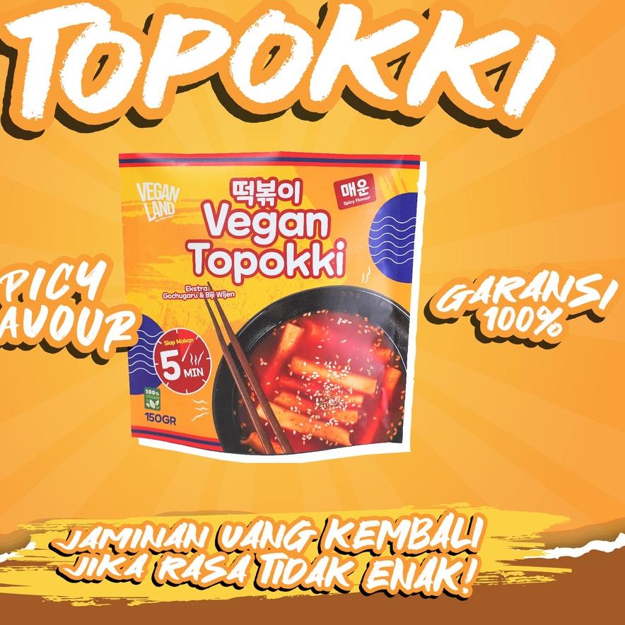 

♙ [VEGAN] TOPOKKI ORIGINAL | TTEOKBOKKI ORIGINAL | KUE BERAS - VEGAN LAND ✴