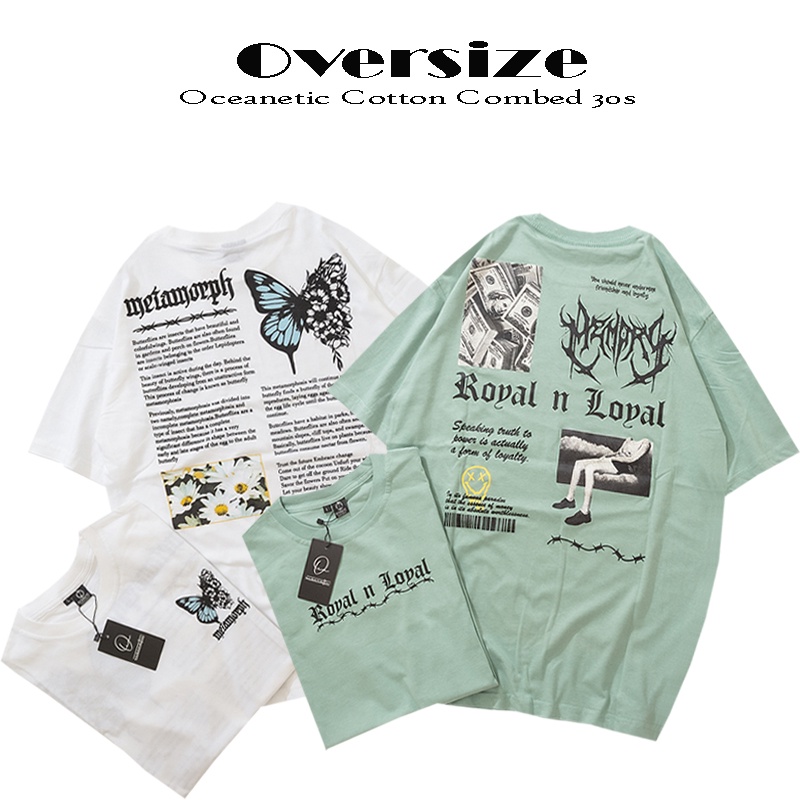 [COD] Kaos Streetwear Distro Oversize Oceanetic Bandung Cotton Combed 30s