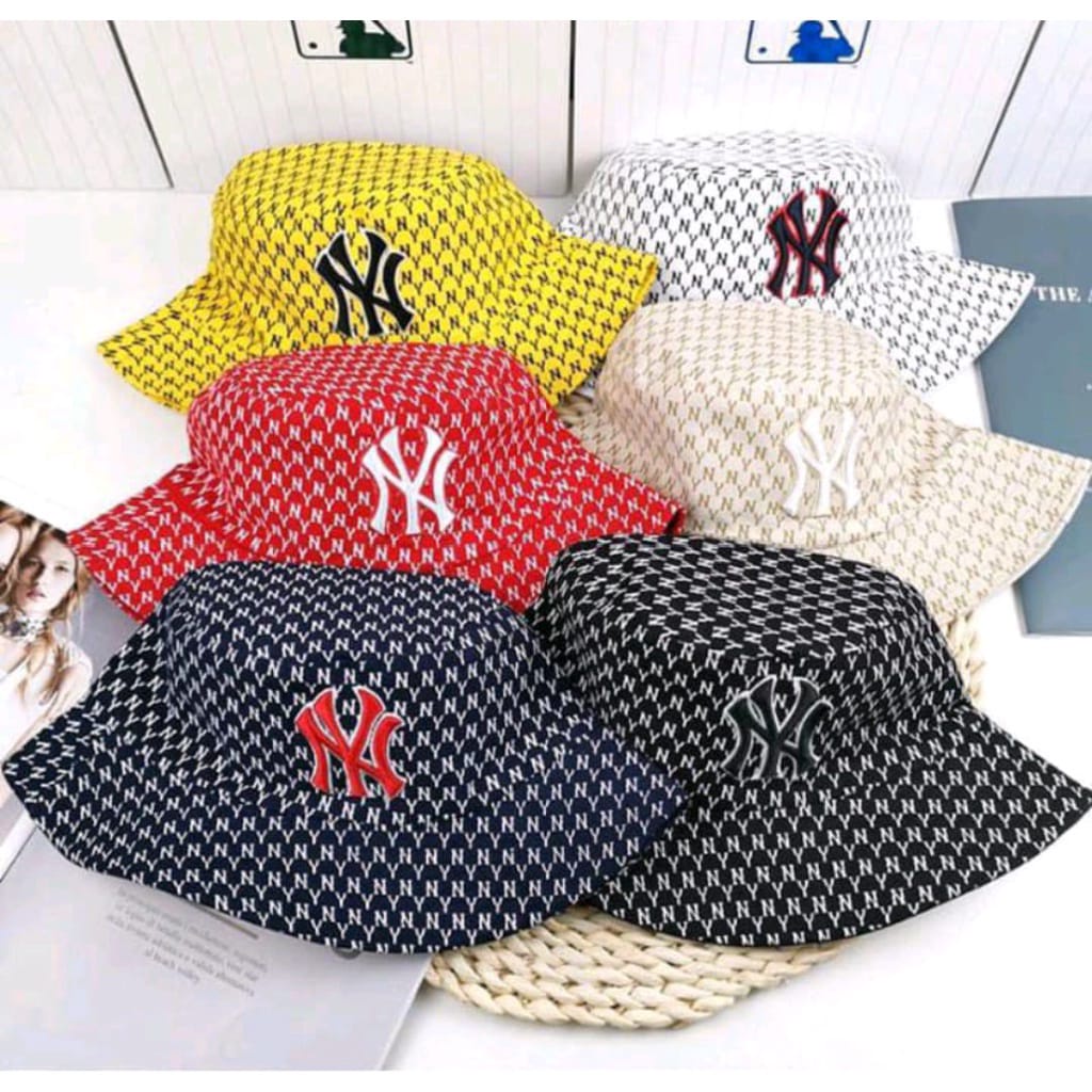 Topi Bucket Hats NY Bucket Korea Fashion Import Casual Style Premium Quality bisa bayar di tempat