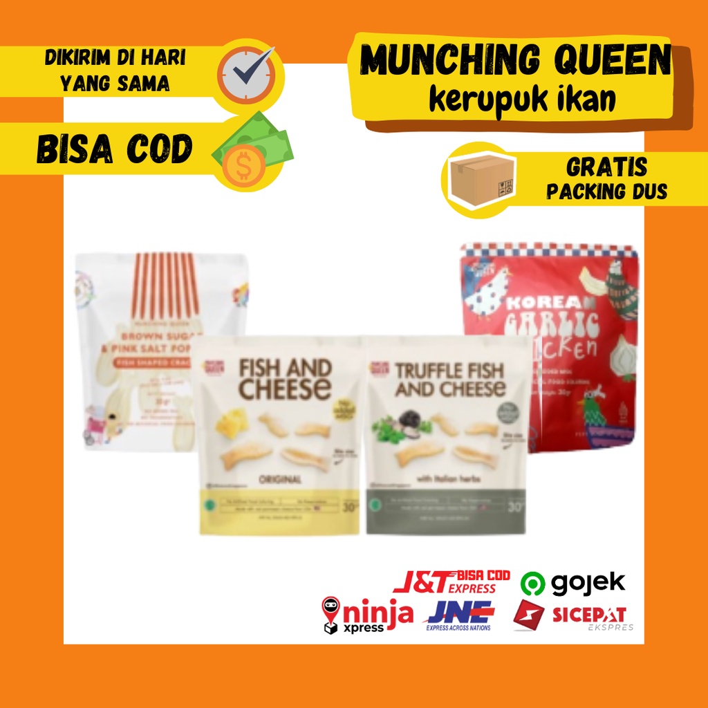 The Munching Queen Kerupuk Snack Non MSG 30Gr