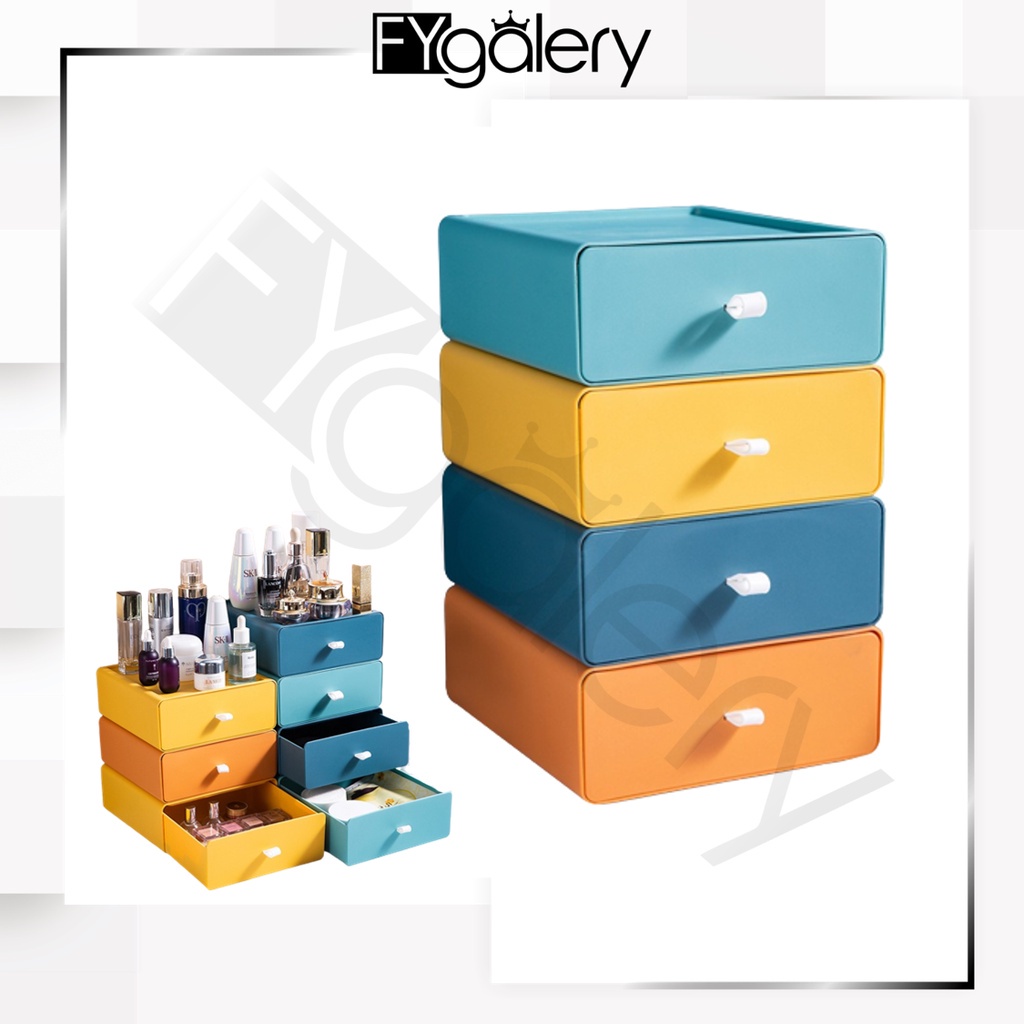 FYGALERY HL0308 Rak Kosmetik Kotak Penyimpanan Barang Skincare Aksesoris Laci Tempat Make Up Alat Tulis Storage Box Makeup Organizer Cosmetic Storage Drawer