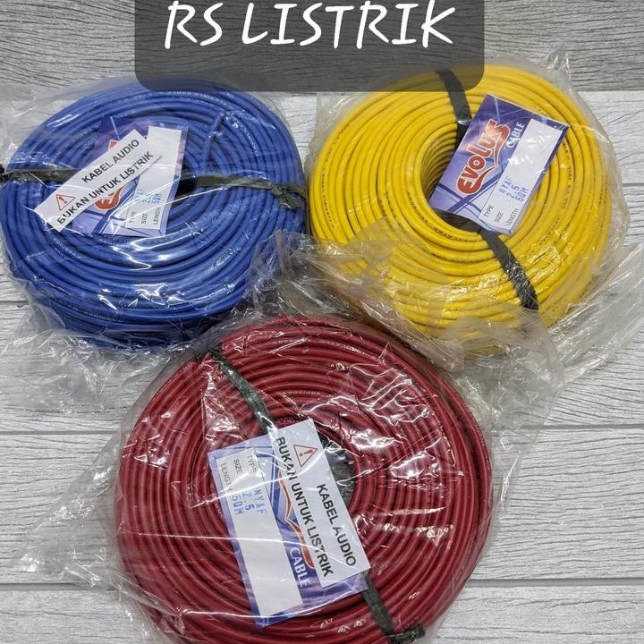✼ Kabel NYAF 2,5mm Serabut 50Meter Kabel Tunggal Serabut ➱