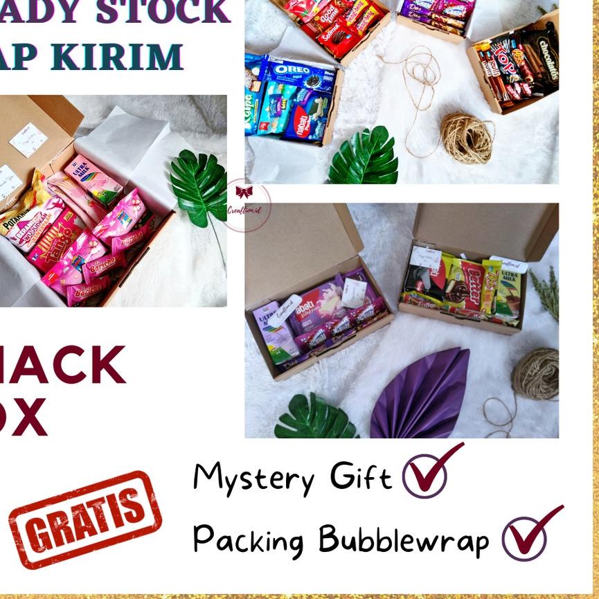 

✱ SNACK BOX (READY SIAP KIRIM) HADIAH ULTAH/WISUDA/ANNIVERSARY by ➩